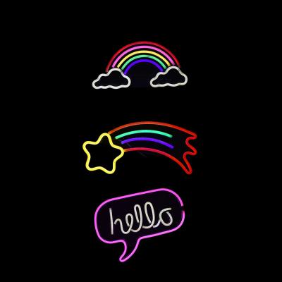 China Cute LANDSCAPE Decoration Rainbow Cloud Small Usb Led Strip Led Neon Flex Rope Light For Home for sale