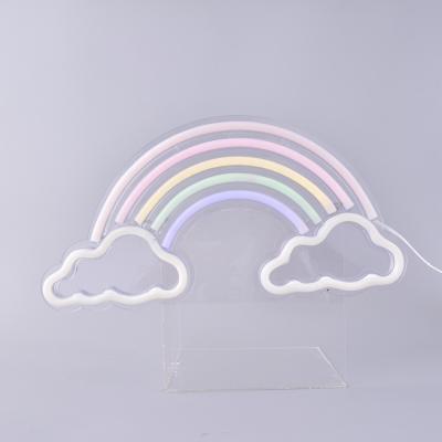 China Cute Led Neon Light Wall Nion Light Neon Acrylic Logo LANDSCAPE Custom Rainbow Small For Club for sale