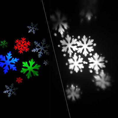 China Aluminum Sight Landscape Led Christmas Light Snow Snowflake Projector for sale