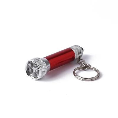 China 3PCS LED Aluminum ABS Camping Key Chain Mini Flashlight With Customize Logo for sale