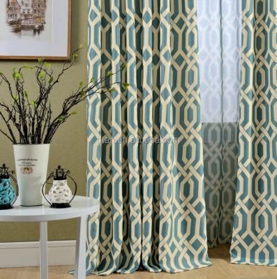 China Wholesale Blackout Polyester Canvas Printing Living Room Curtains for sale