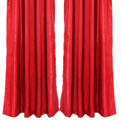 China Blackout Factory Curtain Cheap Polyester Two Tone Stripe Window Curtain for sale