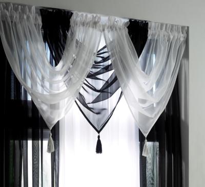 China 2015 modern sheer curtain swag sheer drapery for sale