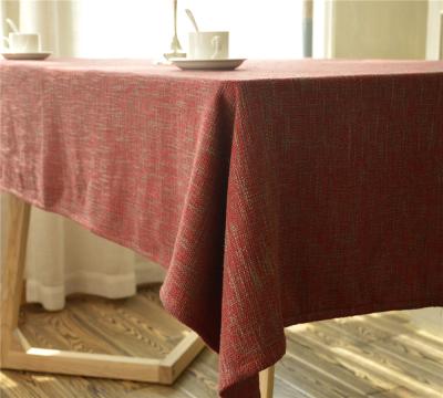 China Factory Waterproof Superior Luxury Faux Restaurant Linen Tablecloth for sale