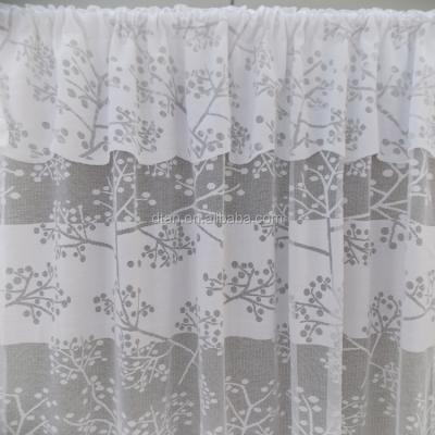 China Turkey Pure Design Cheap Lace Curtain With Drapery for sale