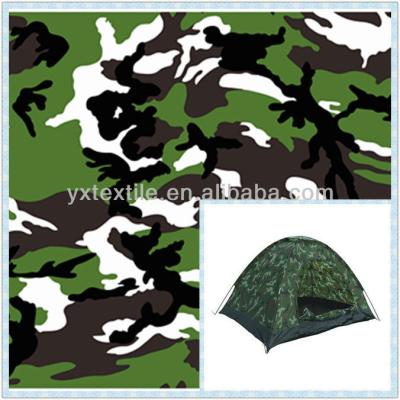 China 190t Polyester Taffeta Waterproof Camouflage Fabric Waterproof Tent Textile for sale