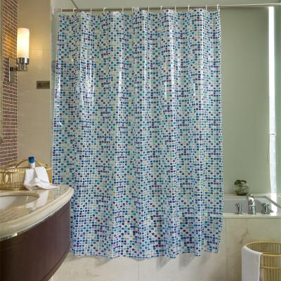 China Durable High Grade Waterproof Moldproof PVC Shower Curtain For Bathroom Guesthouse Hotel Curtain Liner for sale