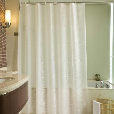 China Yiwu Factory Price Viable PVC Printed Bath Curtain Liner Thickened Printed Shower Curtain for sale