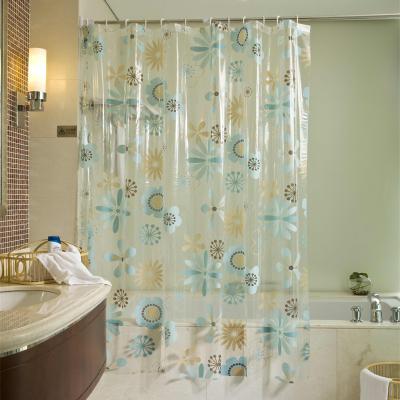 China Duty Inter Viable Design Clear Push Shower Curtain , Cheap Water Proof Pvc Shower Curtain for sale