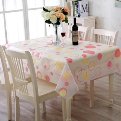 China Cheap Price 54x108 Printing Disposable Plastic Table Cover Decoration Disposable Table Cloth For Party for sale