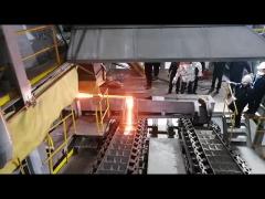 South Korea nonferrous metal slag fire smelting test operation site video