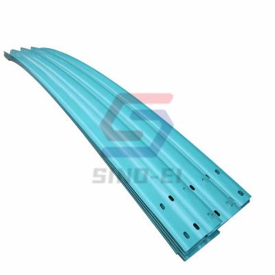 China Roadway Safety Galvanized Q235B Q345B Highway Steel Road Curved Bending Guardrail For Sale for sale