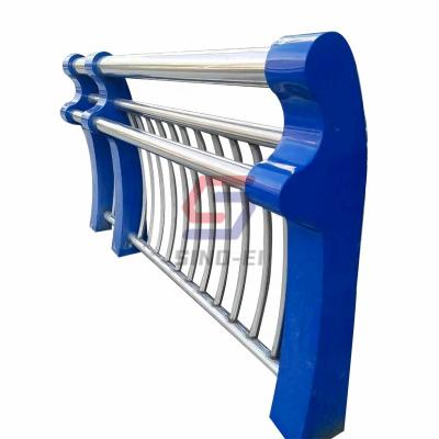 China Anti-Corrosion Zinc Coated Galvanized Steel Bridge Guardrail For Road Safety for sale