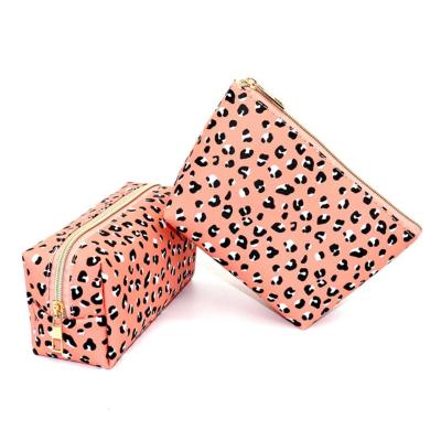 China New sustainable! Cosmetic Make Up Case Bag For Ladies Custom Pink Travel Makeup Bag PU Cosmetic Bags for sale