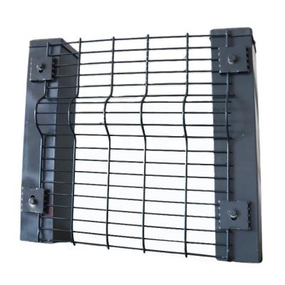 China Commercial Powder Coating Security 3d Panel Easily Assembled V Shape Wire Mesh Fencing Barrier for sale