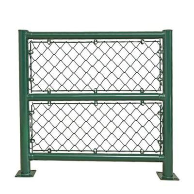 China Easily Assembled Anping Chain-Link Mesh Fence PVC Coated Wire Mesh Fence Panels Airport Fencing for sale