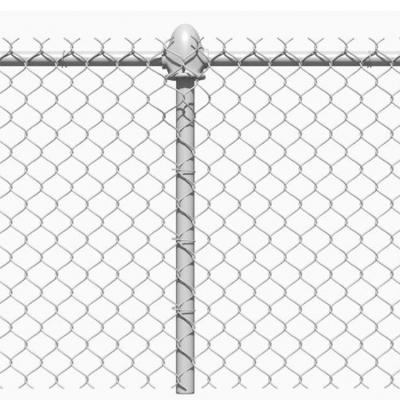 China Wholesale Easily Assembled Galvanized PVC Coated Chain Link Garden Fence in 1.2-5mm 2-5mm Chain Link Fence Stock for sale