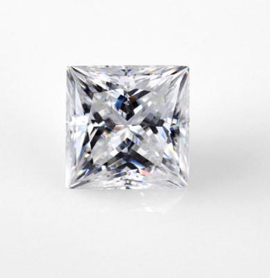 China DEF despejan la piedra de Moissanite de 2 quilates de princesa Cut del blanco 7m m muy buena cortando VVS en venta