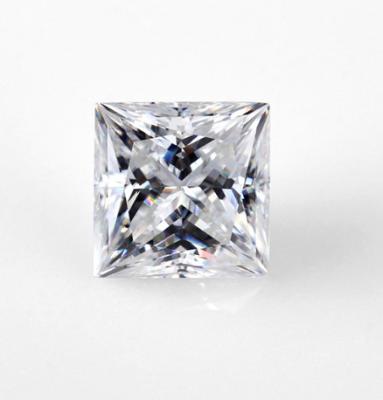 China Prinzessin Square Super Brilliant Loose Moissanite entsteint 8MM Diamanten Moissanite zu verkaufen