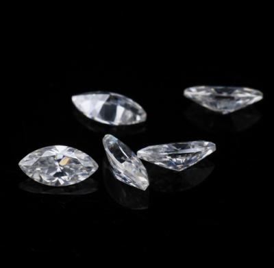 China Loser synthetischer Karat-Marquis-Form Moissanite Edelstein geprüfte Positiv-1 zu verkaufen