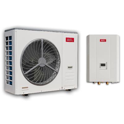 China Household AKL Domestic Hot Water , Monoblock EVI DC Inverter Heat Pump Heating Air To Water Cooling System for sale