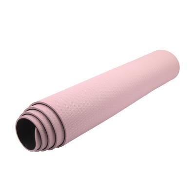 China Custom Yoga Pro Sport Gymnasium Tape Gym Rubber Thick Grip Pattern 5mm Yoga Mat for sale