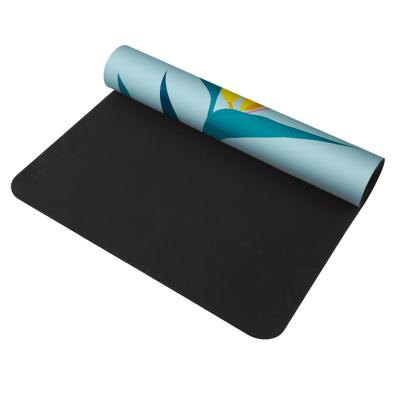 China Eco Friendly Non Slip Custom Print Absorb Suede Tape Yoga Mat for sale