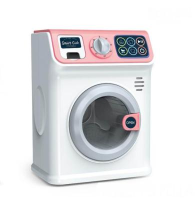 China Preschool Girls Sets Toys Kitchen Pretend Toy Touch Screen Version of Mini Washing Machine Home Appliance Washing Machine Toy for sale