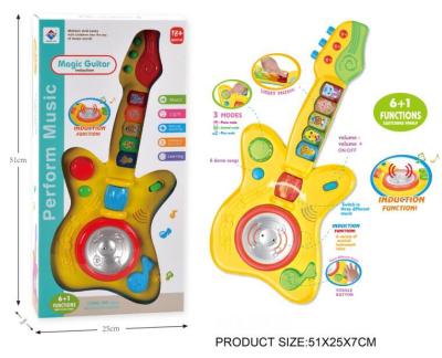 China Battery Operated Toy Music and Lightweight Baby Early Educational Guitar Developmental Musical Toys for Toddler Children for sale