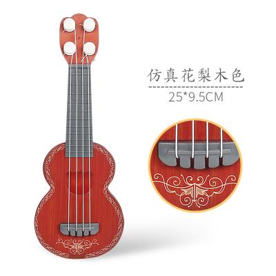 China Toy Kids Ukulele Toy Guitar 9.8inch Mini 4 String Musical Guitar Suitable for Toddler Baby Preschool Early Educational Musical Instrument for sale