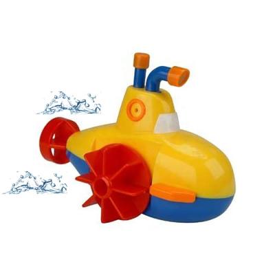 China Cute Baby Happy Bathub Time Bath Toys Plastic Roll Up Cartoon Submersible Swim Bath Toys Water Play Swimming Boats for sale