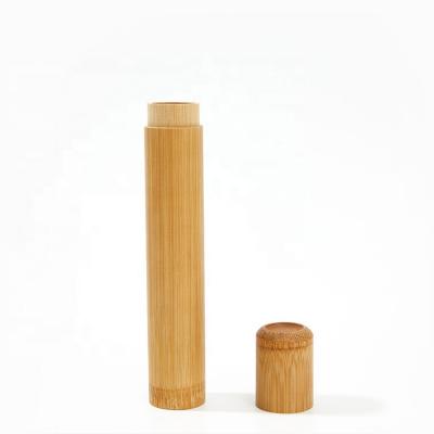 China Amazon Common Toothbrush Wholesale High Quality Custom Made Bamboo Toothbrush Holder Hot Selling Bamboo Tube for sale