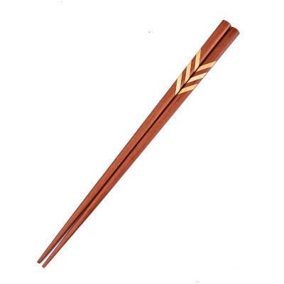 China Sustainable Natural Reusable Eco Friendly Customized Wooden Chopsticks Set Bulk for sale