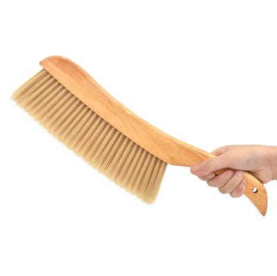 China Home Sustainable Hot Selling Soft Bristle Couch Bed Brush Dust Brush Wooden Cleaning Brush for sale