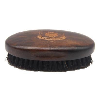 China High Quality Vintage Fashion Wooden Beard Brush Kit Boar Bristle Brush Beard Brush Wooden Beard Brush For Men's Gift for sale