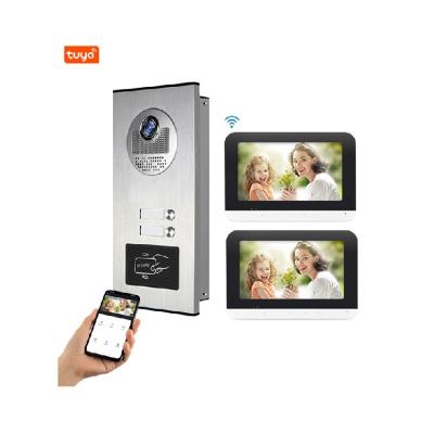 China Aluminum alloy+ABS plastic Wholesale Multi Vision Apartments Wifi Ring Video Doorbell Video Door Phone System for sale