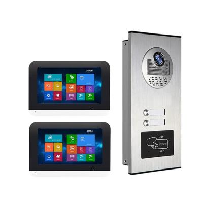 China Aluminum alloy+ABS plastic Wholesale Villa 7 Inch Touch Video Door Phone Intercom System Ring Video Doorbell for sale