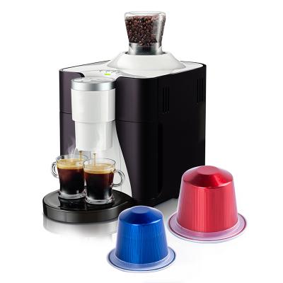 China Eco - Friendly Material Eco - Friendly Coffee Top Up Aluminum Foil Empty Coffee Capsules Pod Nespresso for sale