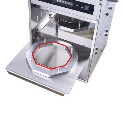 China Food 2 Heads Mini Hand Push Manual Pressure Heat Seal Machine Mini For Coffee Capsule for sale