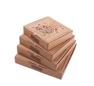 China Wholesale materials hot sale food packaging paper box disposable corrugated corrugated pizza boxes for sale