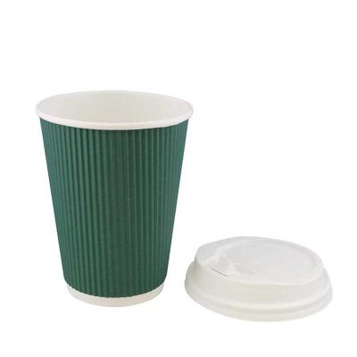 China Food Grade Disposable Eco-friendly Biodegradable Double Wall Coffee Paper Cup For Hot Drink for sale