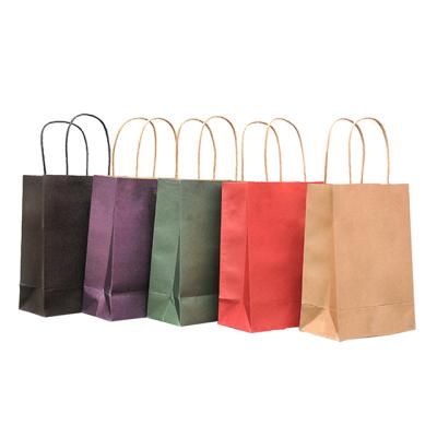 China Logo Print Eco Shopping Paper Custom Cheap Disposable Bags / To Reuse To Take Out Bag With Your Own Logo for sale