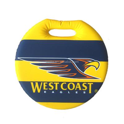 China Waterproof Round PVC Waterproof Stadium Cushion With Handle for sale