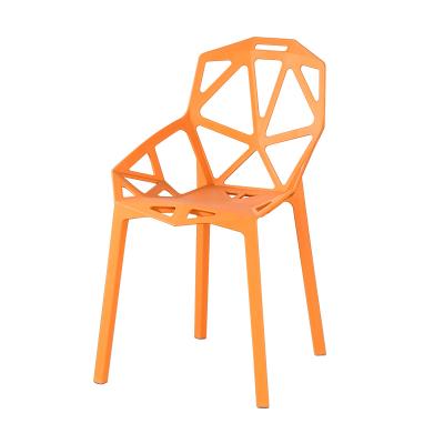 China Customized Silent Anti-Slip Stackable Without Any Problems Outdoor Plastic Modern Casual Dining Plastic Dining Chair Chairs for sale