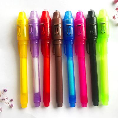 China Silver UV Light Erasable Heat Sensitive Ink 2 in 1 Invisible Ink Pen Creative Spy Ballpoint Magic Pen Secret Message School Office Writing Tools for sale