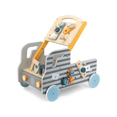 China Wooden Trolley Toy INSTANT Toolbox Nordic Style Walker For Baby for sale