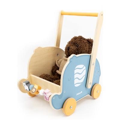 China Baby Walker Toy Animal Storage Wagon Cartoon FLASHING Cart for sale