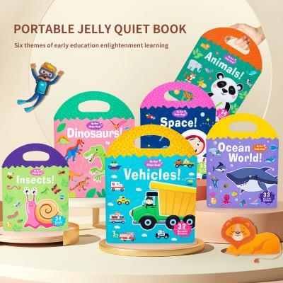 China Puzzle Book Baby Scene Stickers Soothe Books Busy Books Shade Pair Animal Magnetic Stickers Puzzle Book for sale