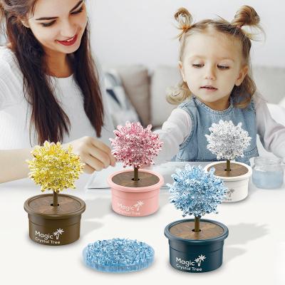 China Small Experiment Kindergarten Set Crystal Educational Crystal Tree Planting Children DIY Science and Education Toys Handmade for sale