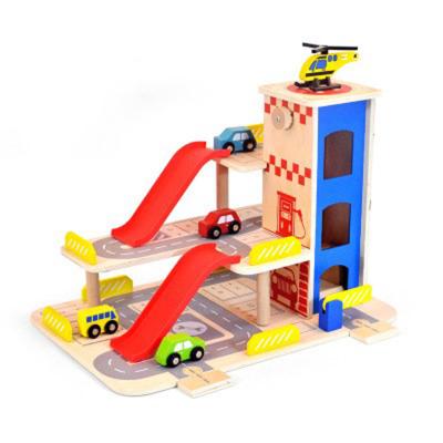 China Two-in-one Children's Educational Early Education Toy Installation Three-story Parking Lot and Airport for sale